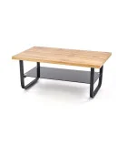 ESPINOZA COFFEE TABLE, BLACK / NATURAL WOOD order